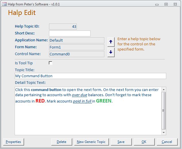 Integrated help authoring and display tool